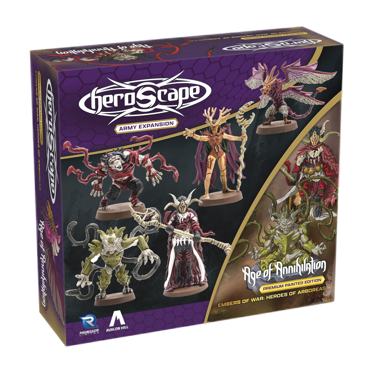 Heroscape: Embers of War - Heroes of Arboreas Army Expansion (Painted)