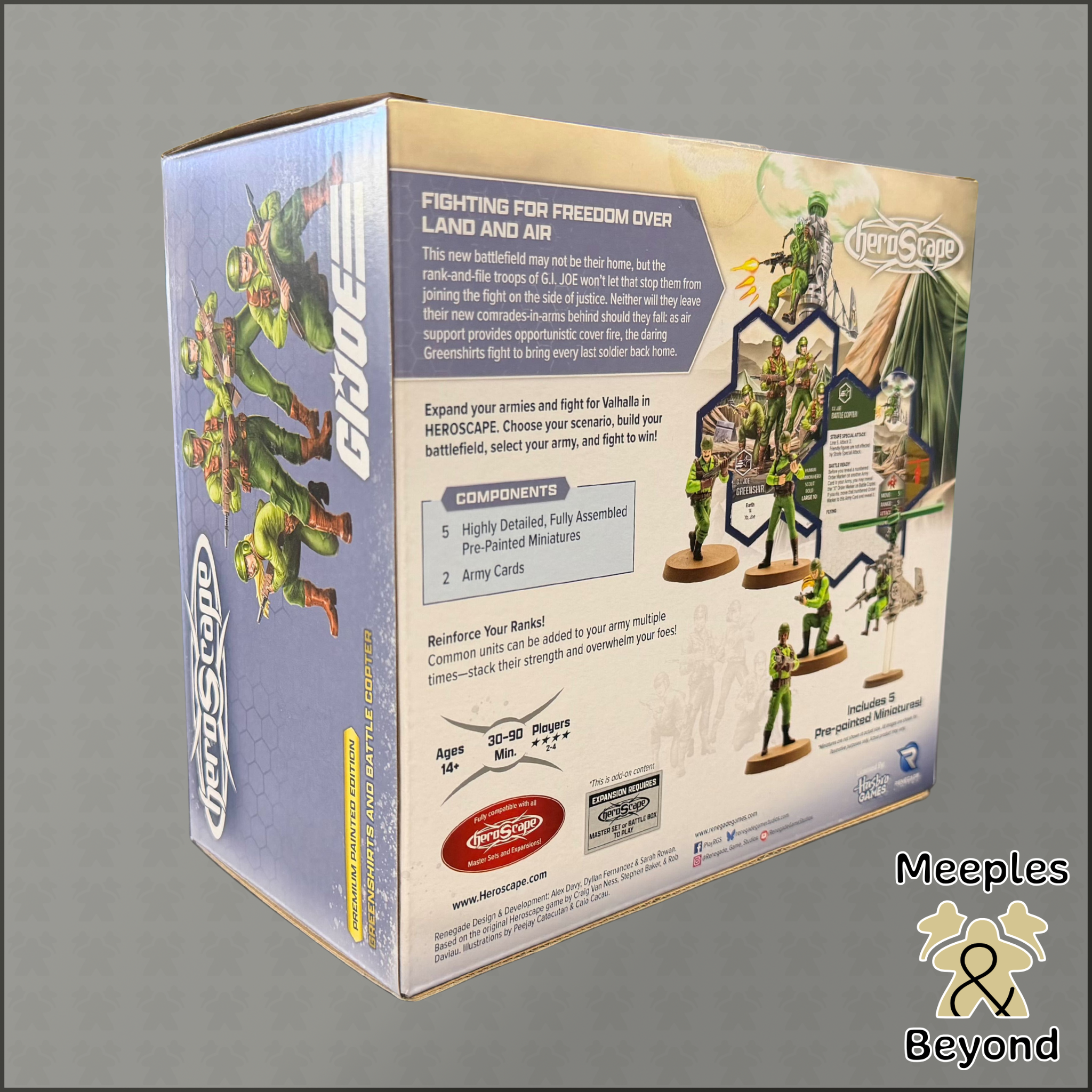Heroscape: G.I. Joe: Greeenshirts and Battle Copter Expansion (Unpainted)