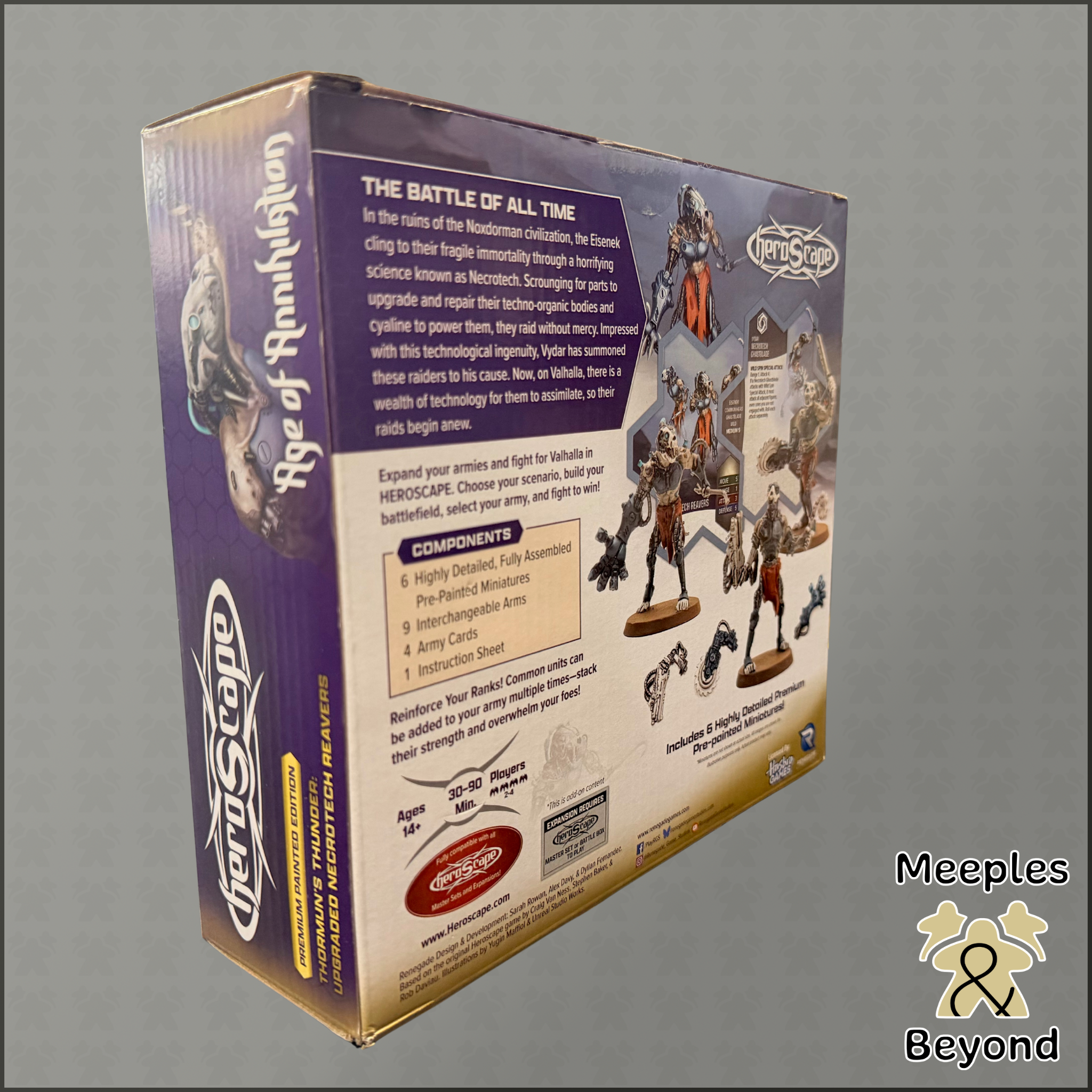 Heroscape: Upgraded Necrotech Reavers Common Army Expansion (Painted)