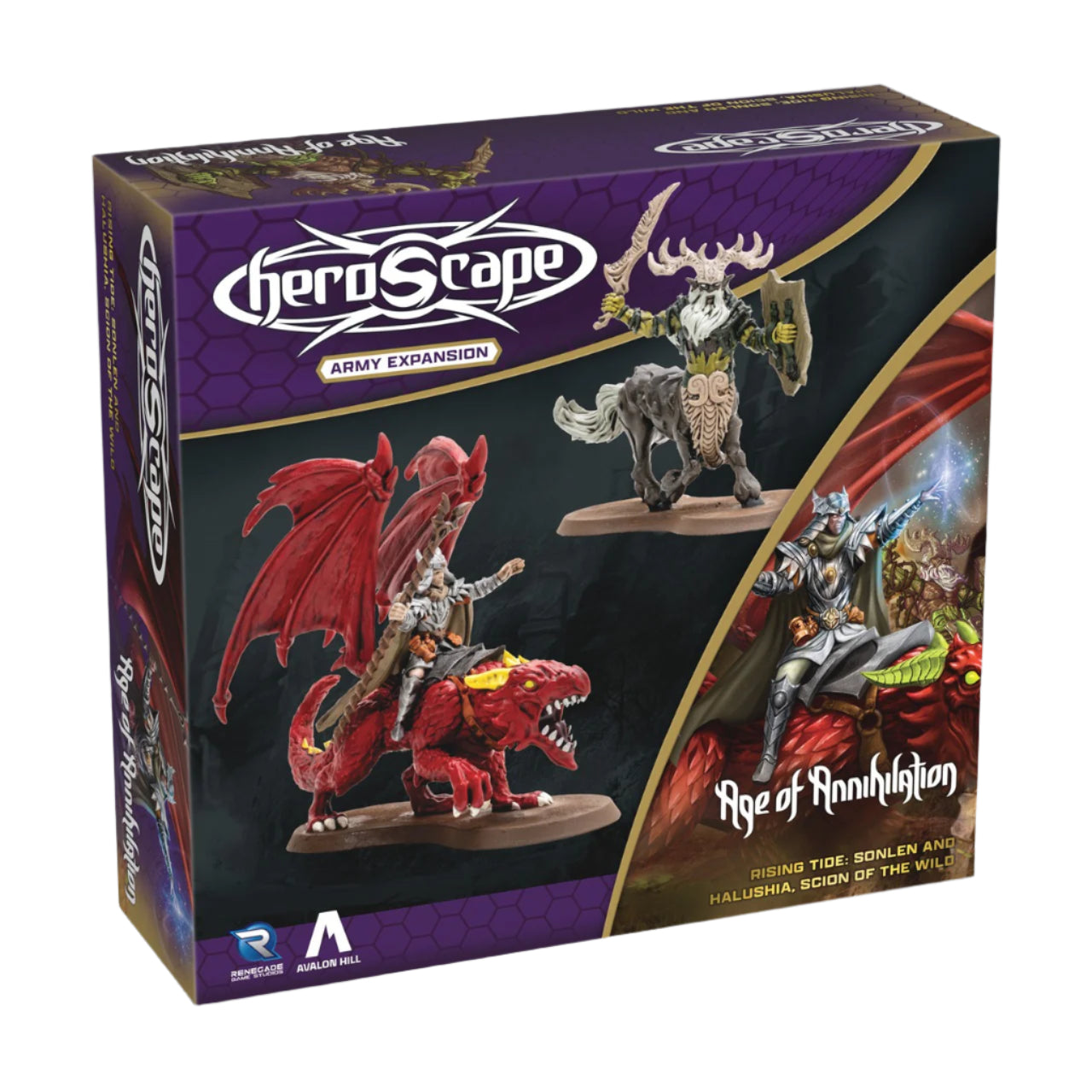 Heroscape: Rising Tide - Sonlen & Halushia, Scion of the Wild Army Expansion (Unpainted)