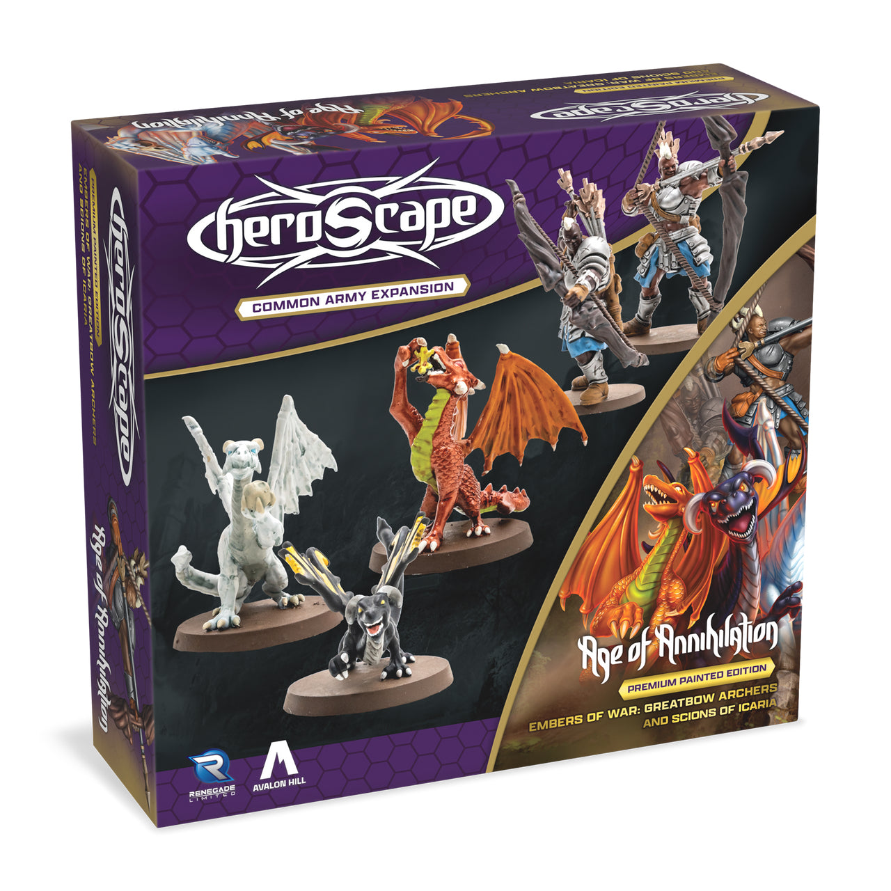 Heroscape: Embers of War - Greatbow Archers and Scions of Icaria Army Expansion (Painted)