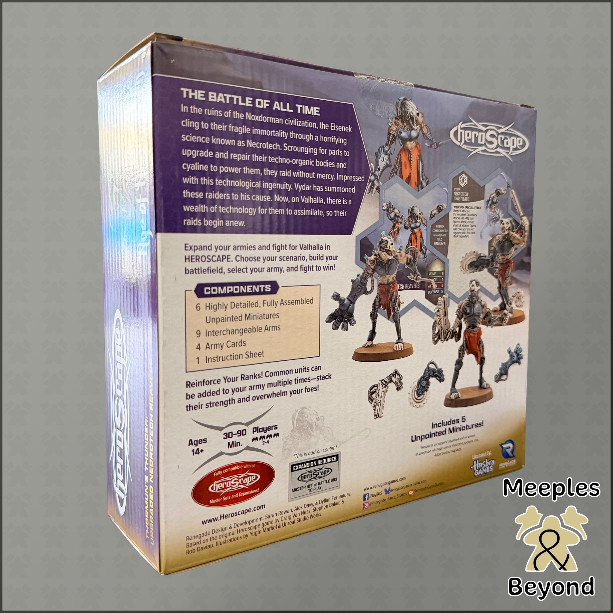Heroscape: Upgraded Necrotech Reavers Common Army Expansion (Unpainted)